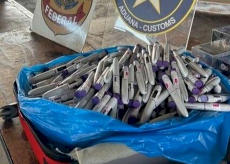 Com MS na rota, apreens&atilde;o de canetas emagrecedoras cresce 20 vezes em 2 anos