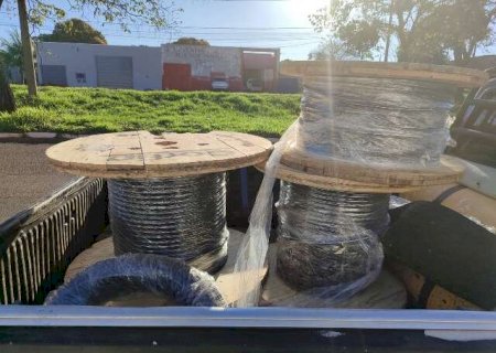 Loja evita golpe de R$ 47 mil e recupera 96 quilos de fios>